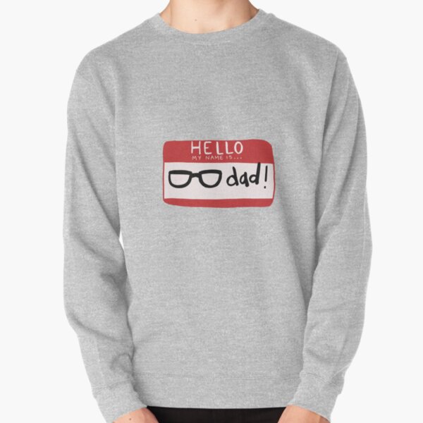 nerd dad glasses Pullover Sweatshirt