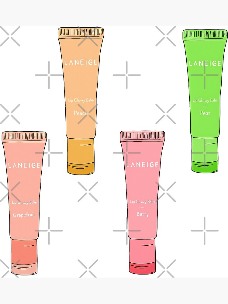 "Laneige Lip Glowy Balm pack" Poster for Sale by deannayee Redbubble