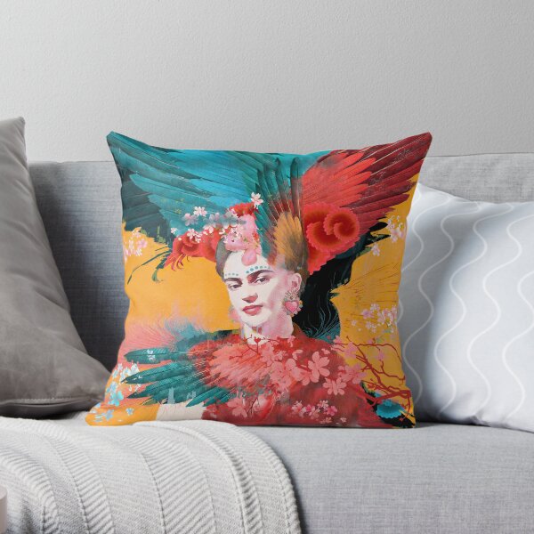 Frida Kahlo Tribute 01 Throw Pillow