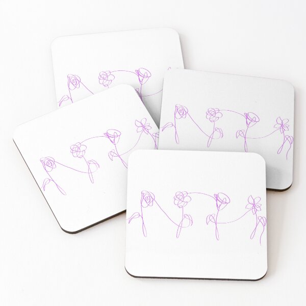 Item preview, BTS Purple Love Yourself Flowers designed and sold by dvwnie.