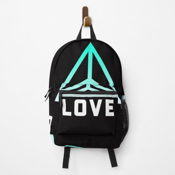 Item preview, love tetrahedron teal white designed and sold by MythicBrand.
