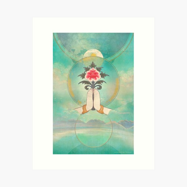 Divine Offering (Anjali Mudra) Art Print