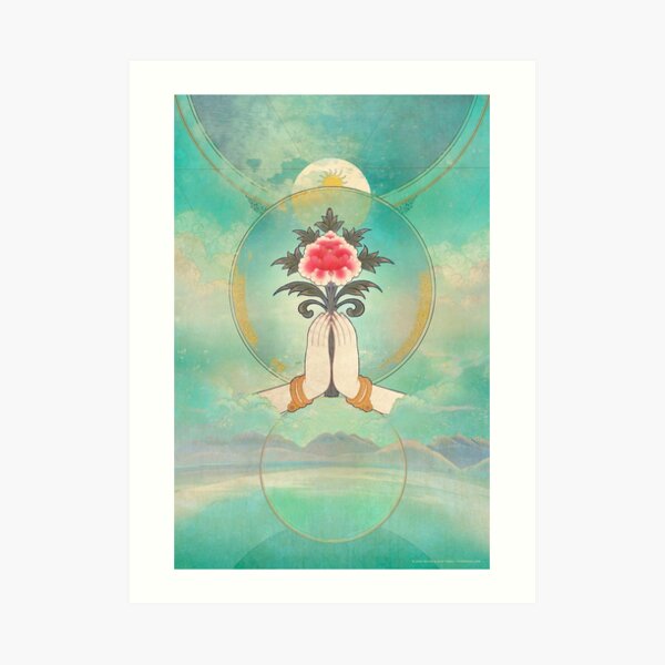 Divine Offering (Anjali Mudra) Art Print