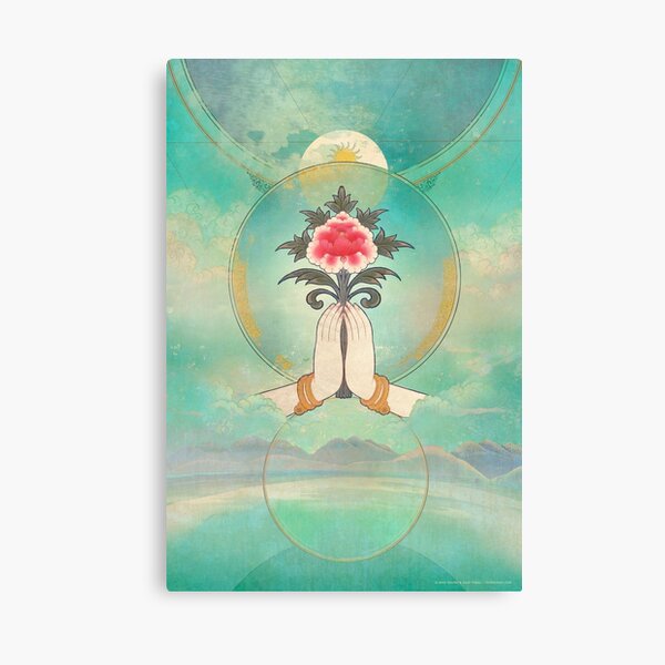 Divine Offering (Anjali Mudra) Canvas Print