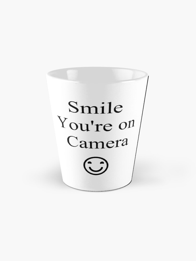Alternate view of Smile You're on Camera Sign Mug