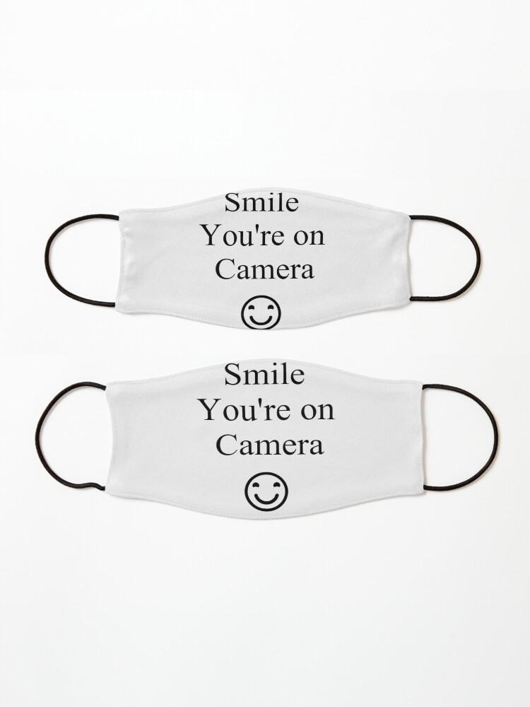 Alternate view of Smile You're on Camera Sign Mask