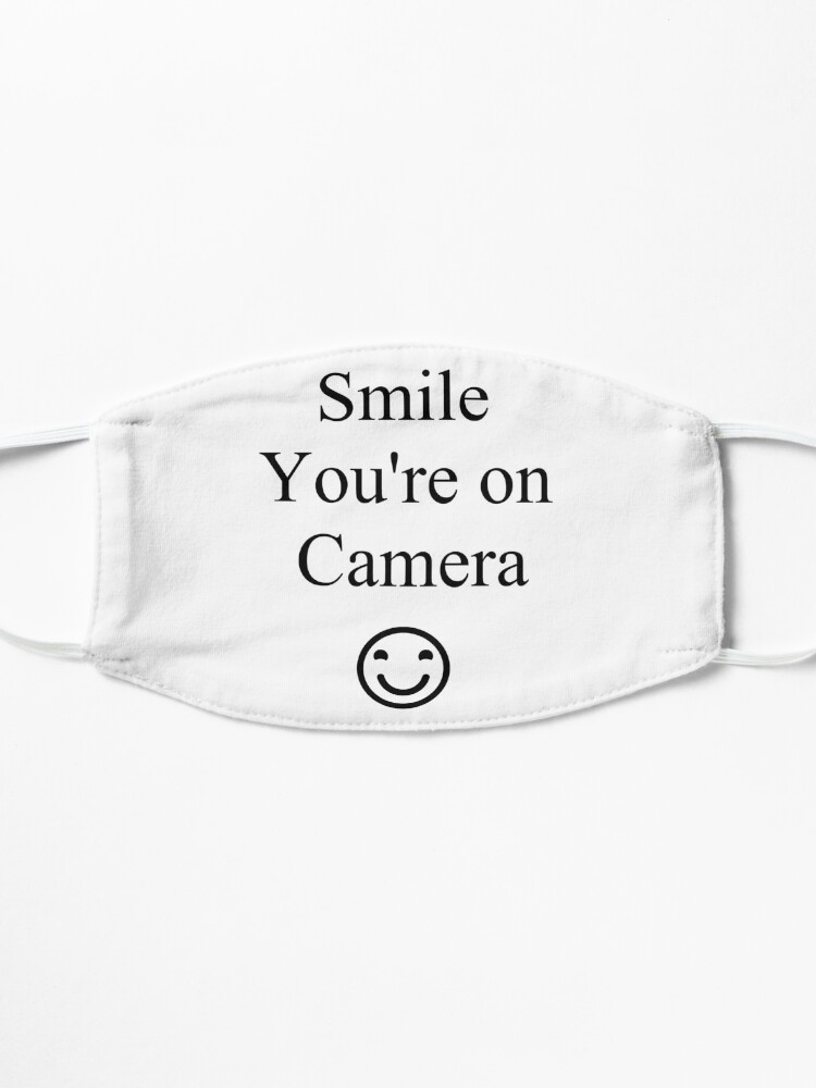 Alternate view of Smile You're on Camera Sign Mask
