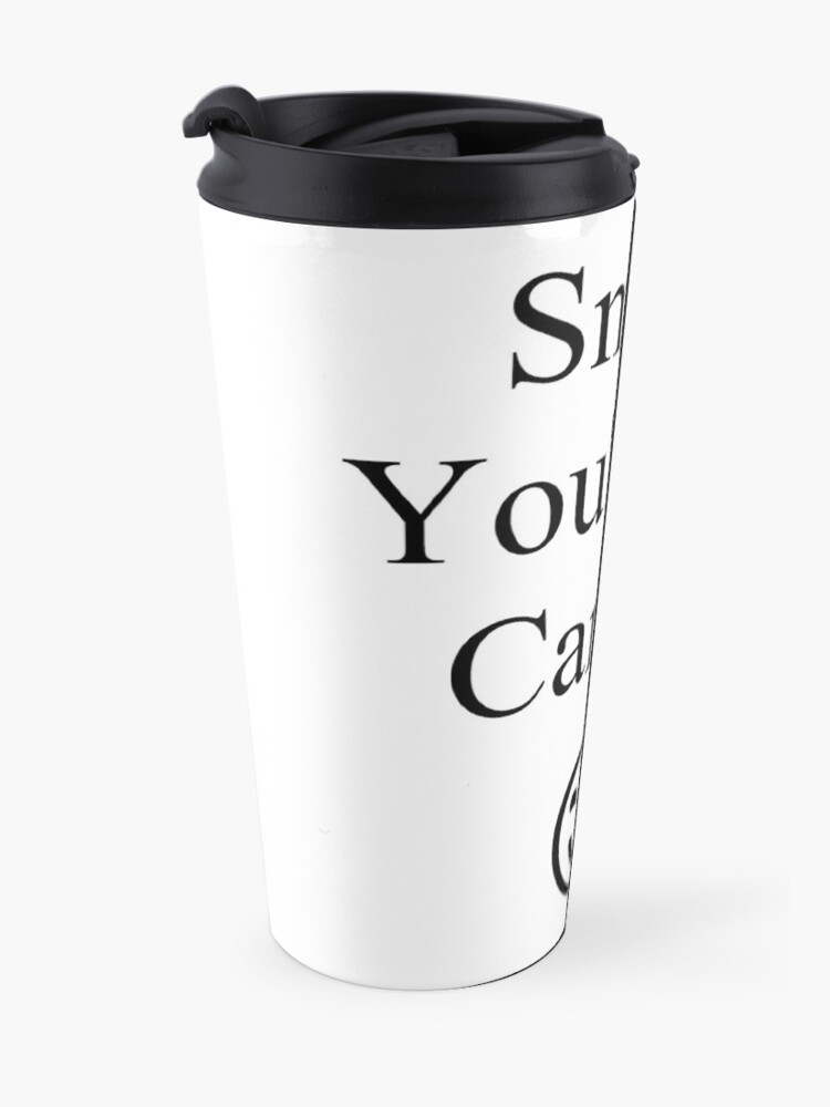 Alternate view of Smile You're on Camera Sign Travel Mug