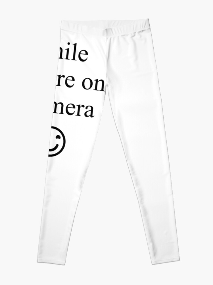 Alternate view of Smile You're on Camera Sign Leggings
