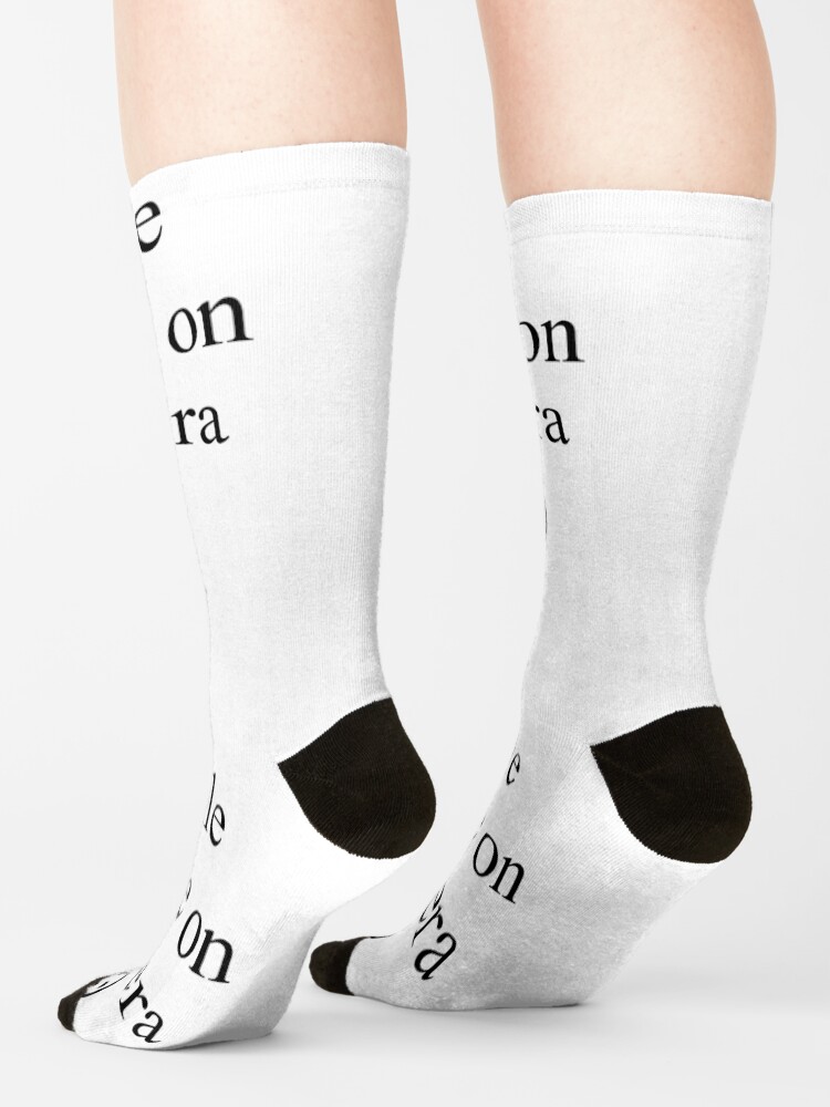 Alternate view of Smile You're on Camera Sign Socks