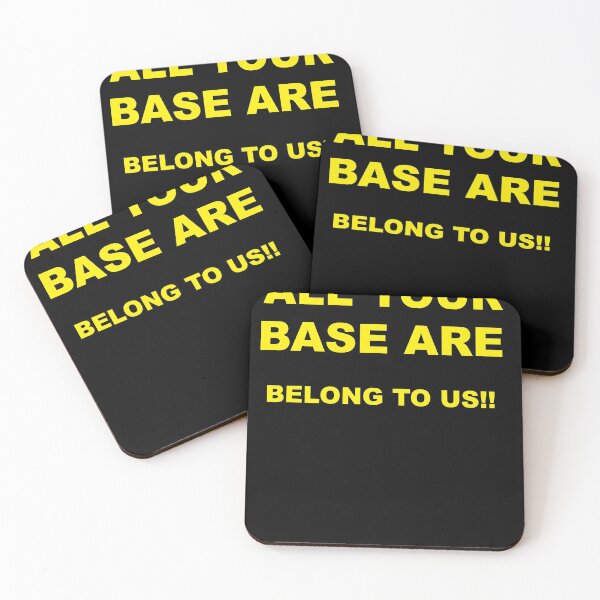 Item preview, All Your Base Are Belong to Us Arcade Nerd Meme	 designed and sold by Draculaura2009.