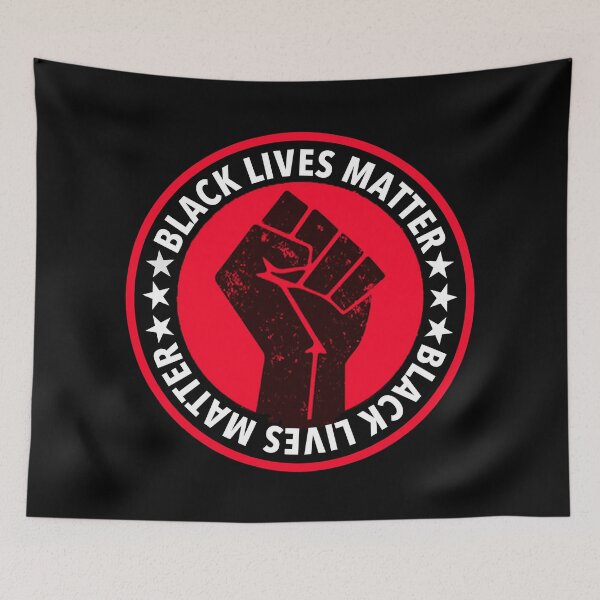 Item preview, Black Lives Matter - Black Power Fist (rojo) designed and sold by Thelittlelord.