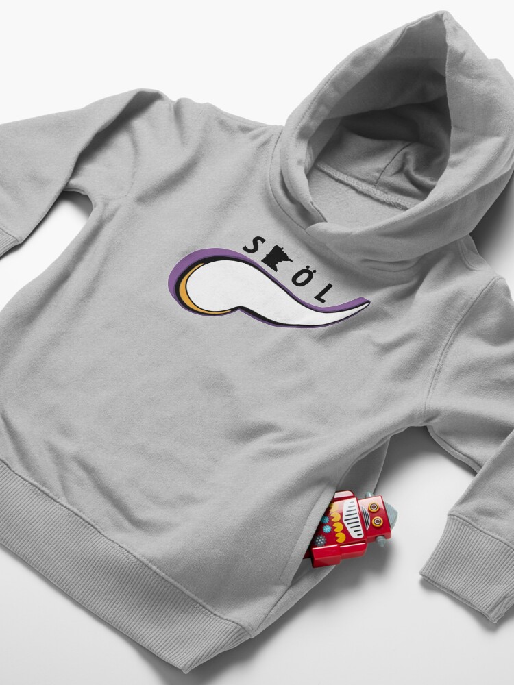 Alternate view of Skol Vikes Horn Toddler Pullover Hoodie