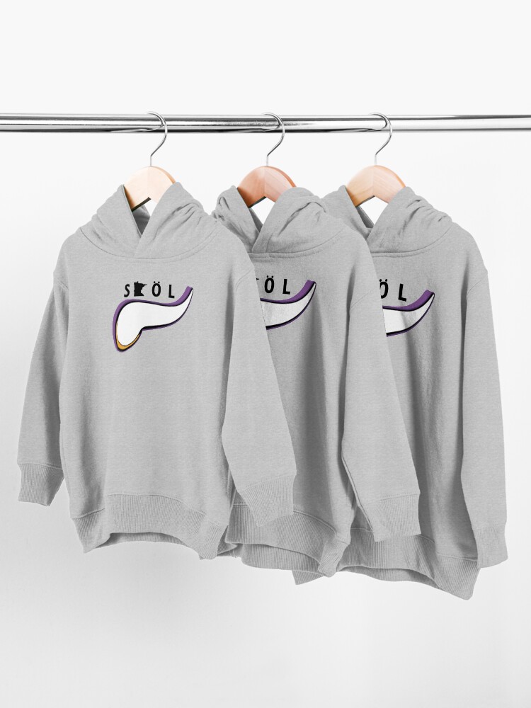 Alternate view of Skol Vikes Horn Toddler Pullover Hoodie