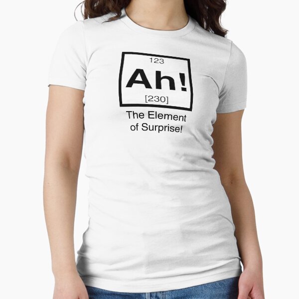Ah! The element of surprise! Fitted T-Shirt