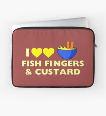 I love fish fingers and custard Laptop Sleeve