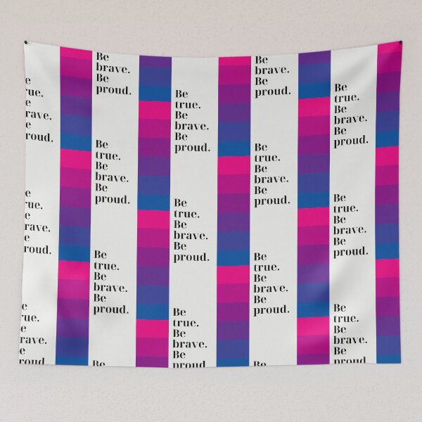 Item preview, Be true. Be brave. Be proud. designed and sold by Hello My Name Is Bisexual.