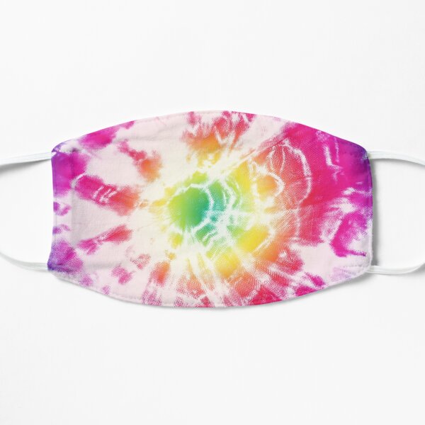 Tie Dye Rainbow Sunburst Mask