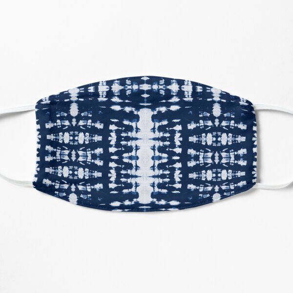 Kumo Indigo Shibori Flat Mask