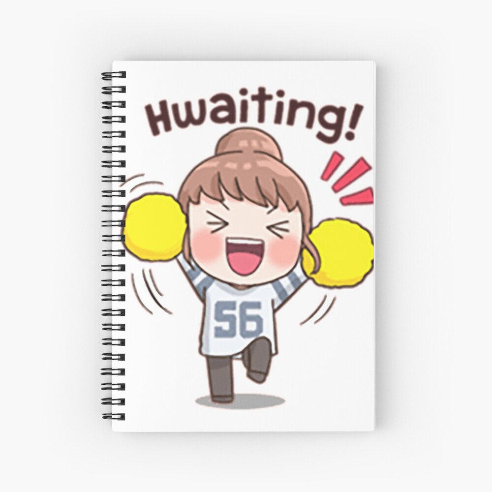 Fighting Hwaiting Korean Word Sticker for Sale by Kdramaspot