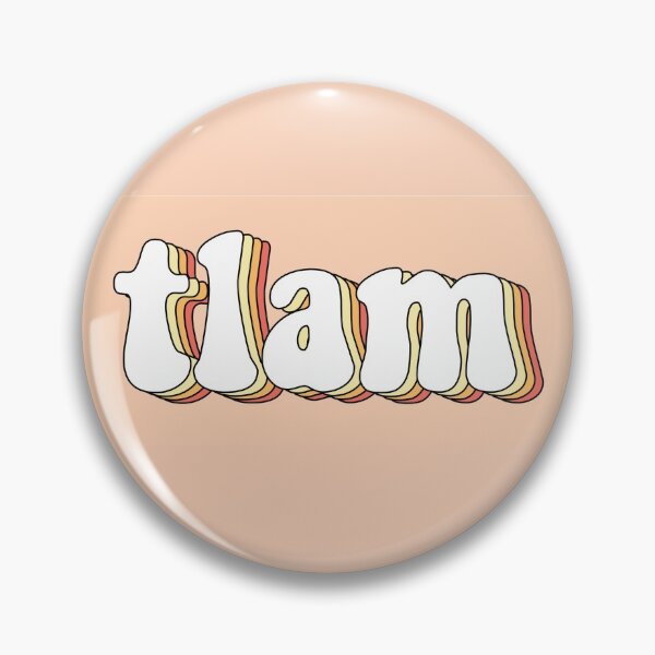 Item preview, TLAM Orange Retro designed and sold by Stickers by SoSrat.