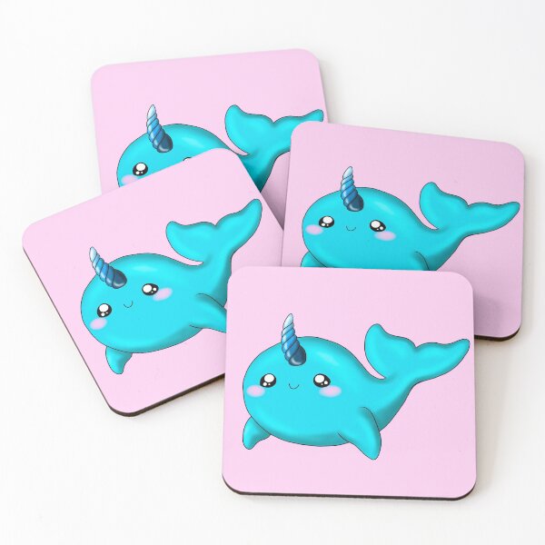 Item preview, Cute Turquoise Narwhal designed and sold by Lady-Lilac.