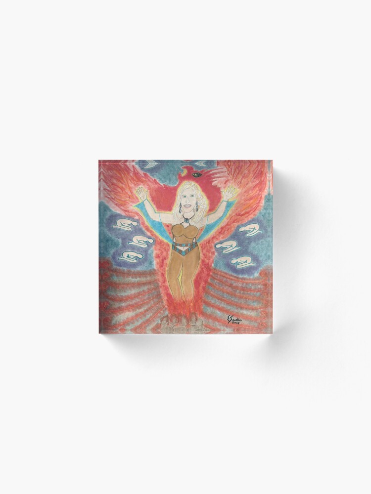 Alternate view of The Phenix Rising Acrylic Block