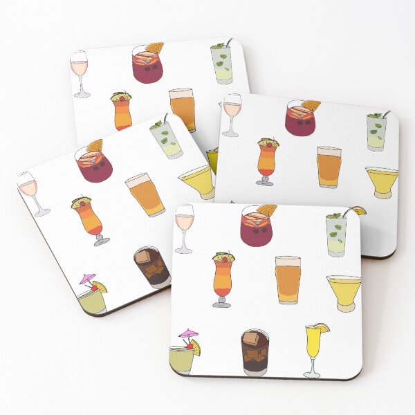 Item preview, Alcoholic Beverages Sticker Set designed and sold by Haley Keizur.