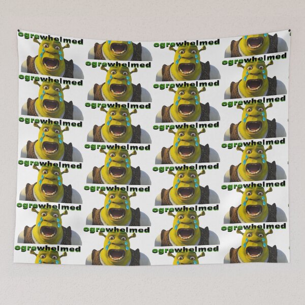 Item preview, "Ogre-Whelmed" Shrek Design With Cartoon Tears designed and sold by annabron.