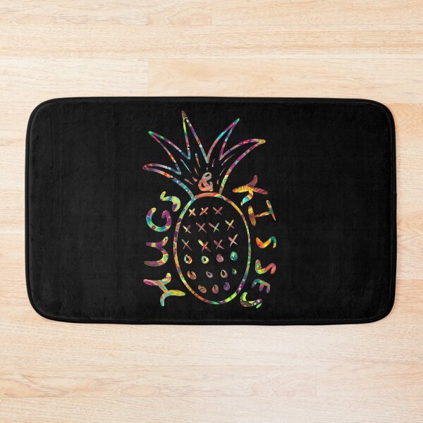 Item preview, Warm Tones Colorful Flower of Pineapple hugs and kisses xxxxxooooo fruit snack illustration  designed and sold by Cute Designs Shop.