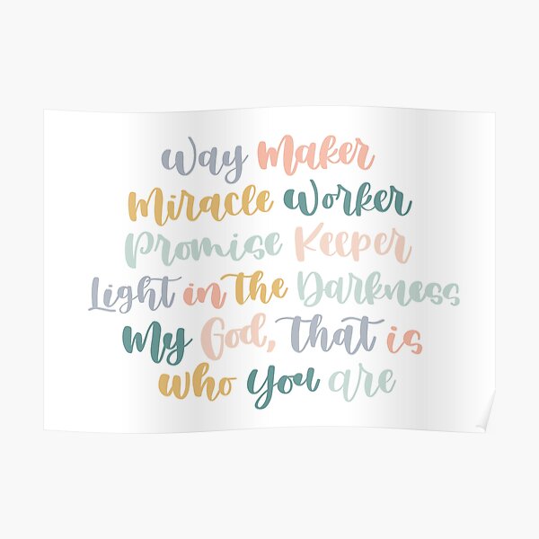 Way Maker Poster