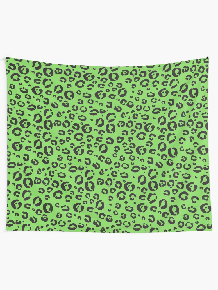 black and green tapestry