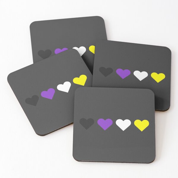 Item preview, Nonbinary Flag Hearts designed and sold by sammi-ts.