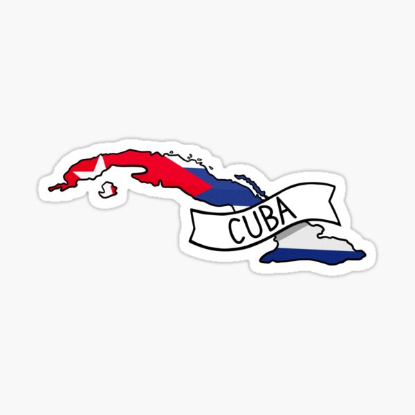 Bandera de Guanabacoa, Cuba STICKER Vinyl Die-Cut Decal – The