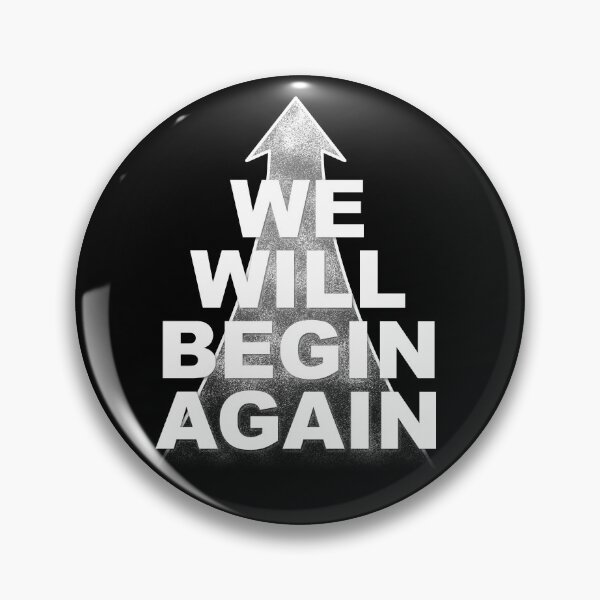 Item preview, We Will Begin Again good vibes quotes designed and sold by Easy-Logo.
