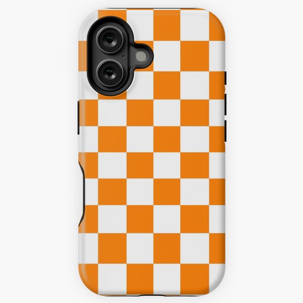 Aperçu de l'œuvre Damier orange et blanc créée et vendue par Strings  Stan.