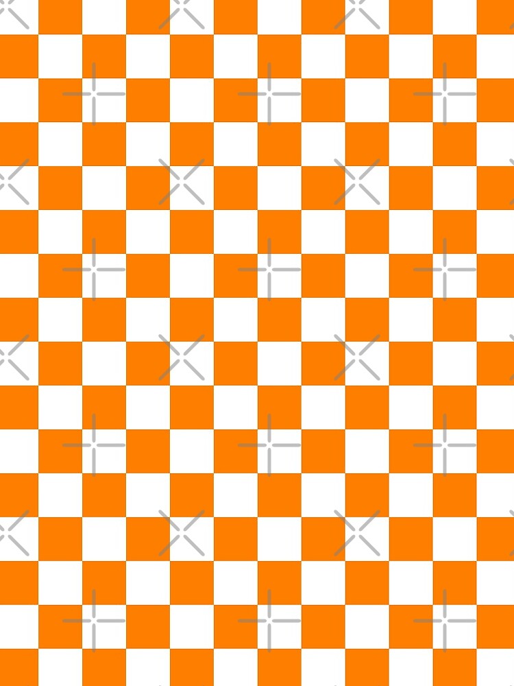 Orange and White Checkerboard by Dixiedeadhead