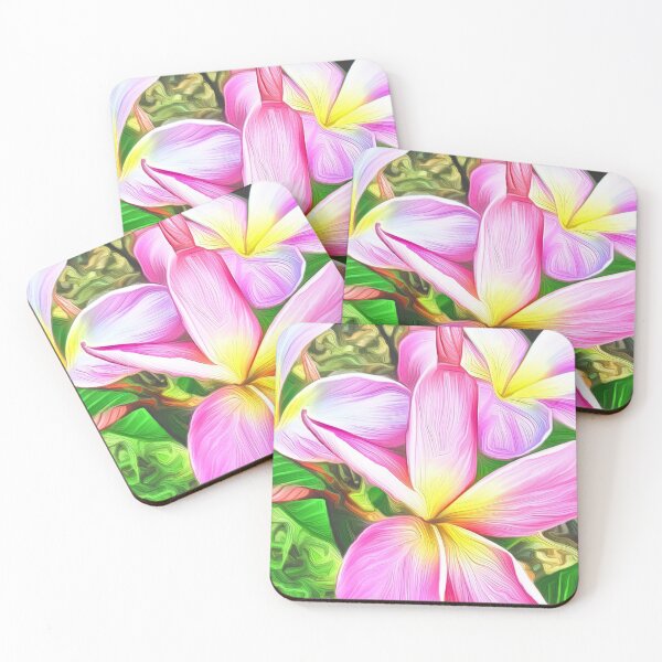 Item preview, Plumeria in Pink designed and sold by JAMMCREATIONS.