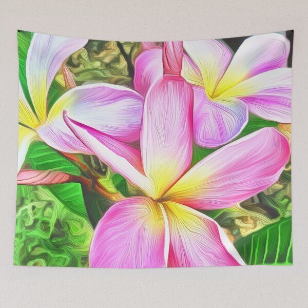 Item preview, Plumeria in Pink designed and sold by JAMMCREATIONS.
