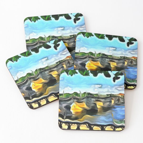 Item preview, River From a Shady Spot Dresden Germany KPA designed and sold by karynpeters.