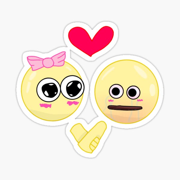 Cursed Emoji Holding Hands Sticker By Elizabethtwin Redbubble