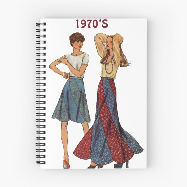 Item preview, Retro clothing patterns - 1970s swirl skirt  designed and sold by becidgls.
