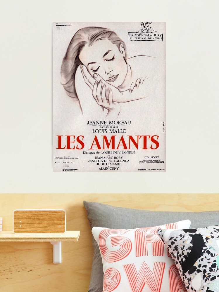 Les Amants (The Lovers) - Louis Malle - vintage French New Wave film poster  | Spiral Notebook