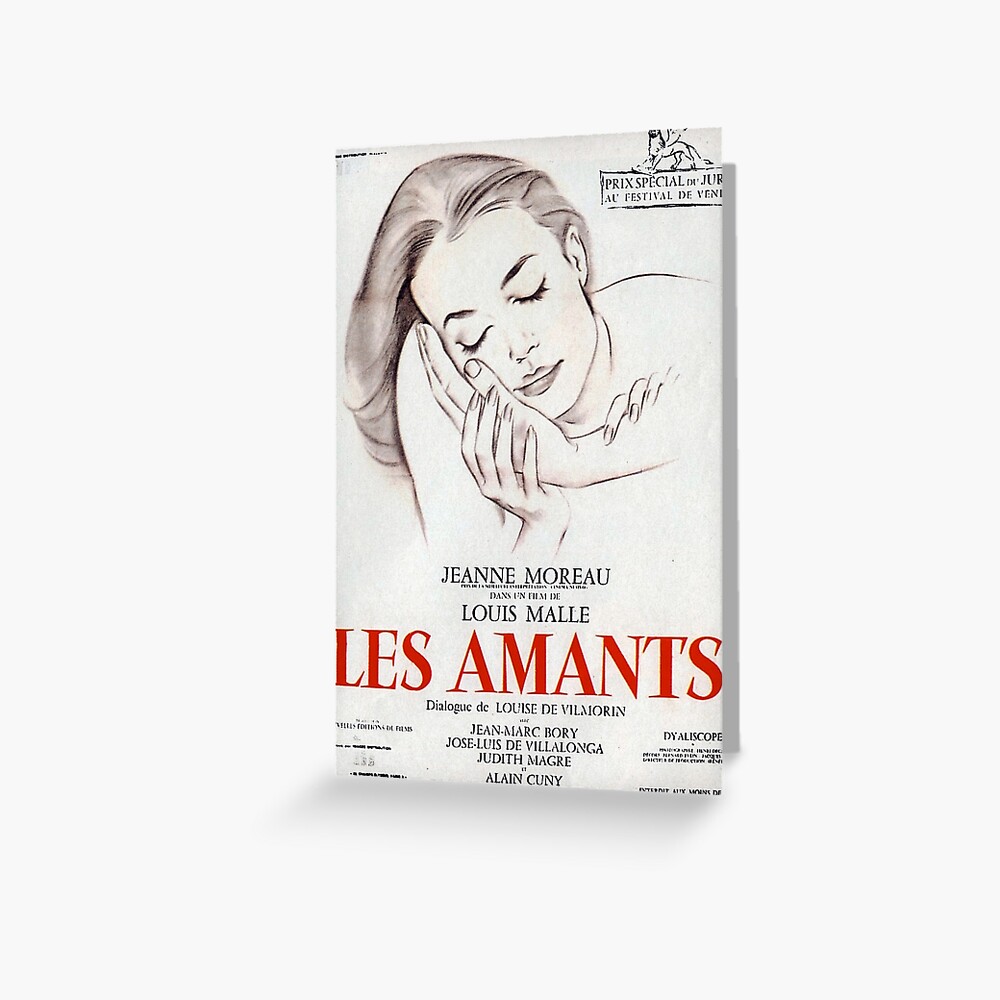 Les Amants (The Lovers) - Louis Malle - vintage French New Wave film poster  | Spiral Notebook