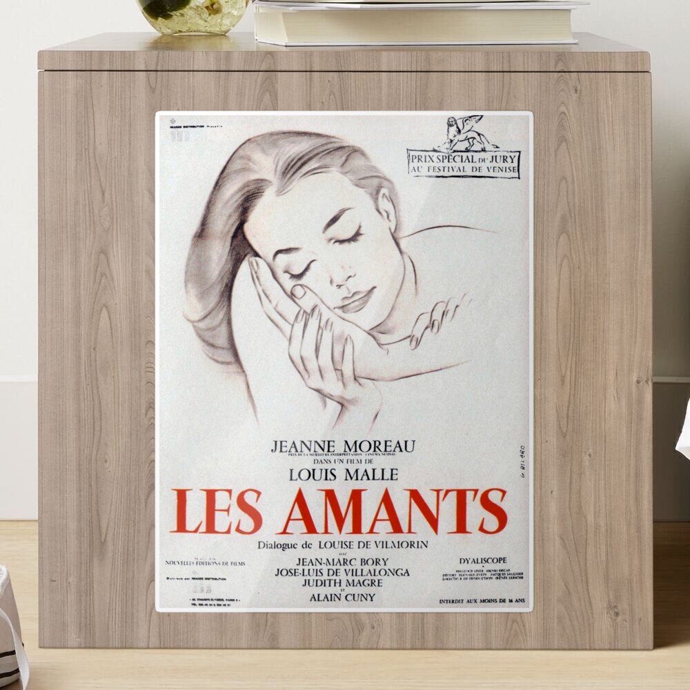Les Amants (The Lovers) - Louis Malle - vintage French New Wave film poster  | Spiral Notebook