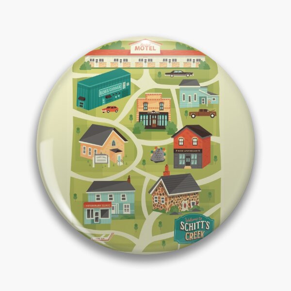 Item preview, Schitt's Creek Town Map designed and sold by Risa Rodil.
