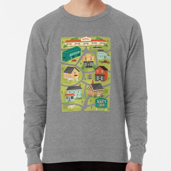 Schitt's Creek Town Map Lightweight Sweatshirt