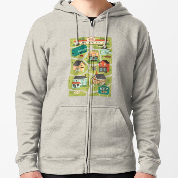 Schitt's Creek Town Map Zipped Hoodie