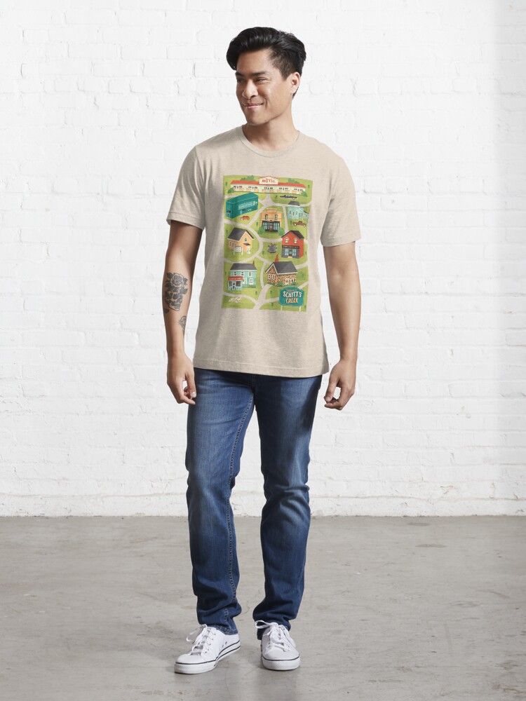 Alternate view of Schitt's Creek Town Map Essential T-Shirt