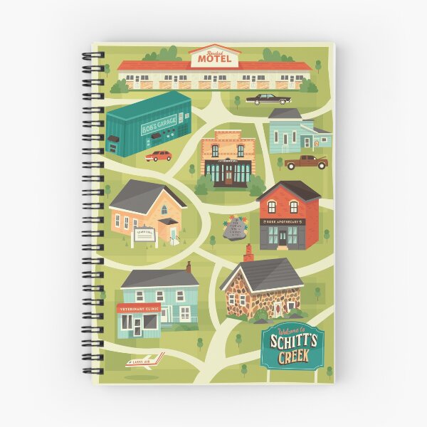 Item preview, Schitt's Creek Town Map designed and sold by Risa Rodil.